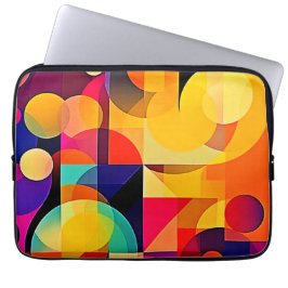 Vibrant geometriskt harmoni laptop fodral