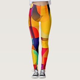 Vibrant geometriskt harmoni leggings