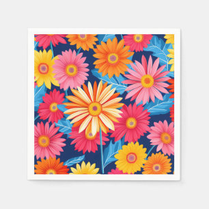 Vibrant Gerbera Daisys Flowers Plant Pappersservett