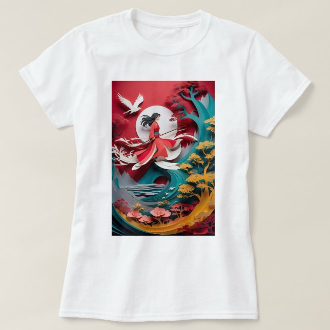 Vibrant Girl T Shirt (Design framsida)