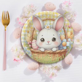 Vibrant Glad påsk i Gultens bakgrund