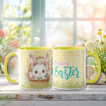 Vibrant Glad påsk i Gultens bakgrund