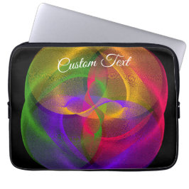 Vibrant Glossy Finish Geometric Laptop Case Laptop Fodral