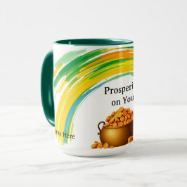 Vibrant Golden Coins St. Patty's Heart Mugg