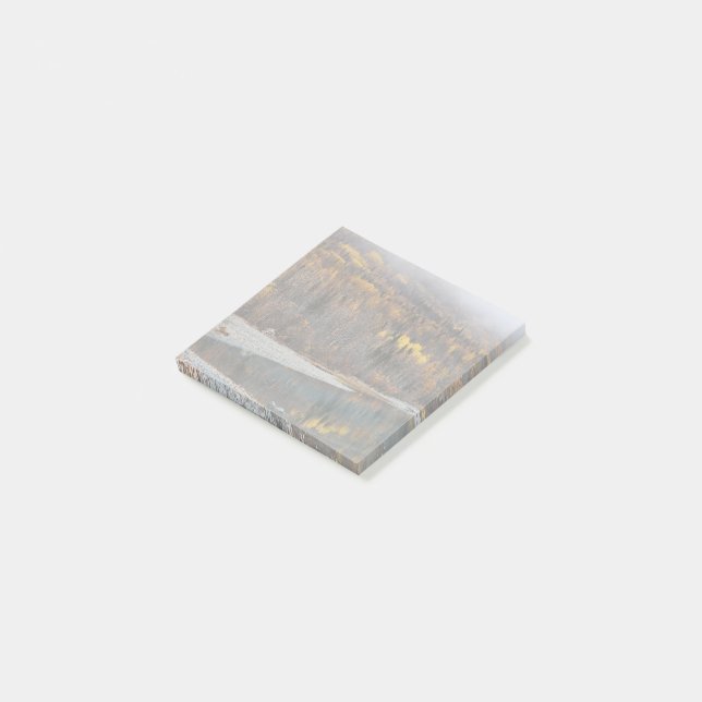 Vibrant Golden Forest Post-it Notes Block (Vinklad)