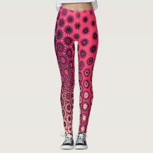 Vibrant Gradient Starburst Mönster Leggings