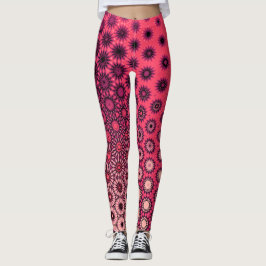 Vibrant Gradient Starburst Mönster Leggings