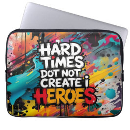 Vibrant Gradient Typographical Create Heroes  Laptop Fodral