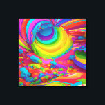 Vibrant Graffiti Burst - Colorful Pop Art Canvas<br><div class="desc">Öka ditt utrymme med vår exklusiv Gallery Wrapped Canvas med en dynamisk explosion av svartvitt, rosa, blått, orange och lila. Lägg dig i stadsenergin i den här graffiti-inspirerade popkonsten, som är noggrant utformad i en slank vektor stil. Perfekt för att lägga till fet och contemporary i hemmet eller på kontoret....</div>