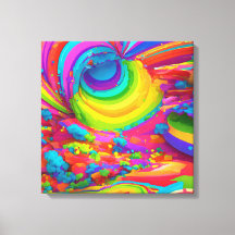 Vibrant Graffiti Burst - Colorful Pop Art Canvas