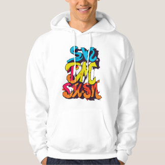 Vibrant Graffiti-Stil 'Swe Pac Sol' Hoodie