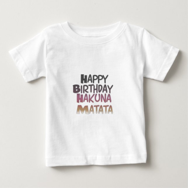 Vibrant Grattis på födelsedagen Hakuna Matata Desi Tröja (Framsida)