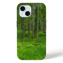 Vibrant Grönt Woodland iphone case