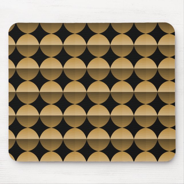 Vibrant Guld Retro Flair Mousepad Musmatta (Framsidan)