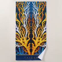 Vibrant Gult Ocean Coral Personlig