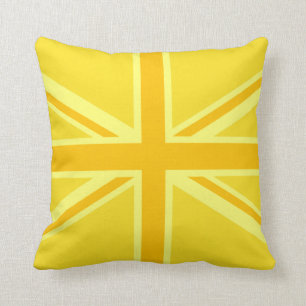 Vibrant Gult Union Jack Kudde