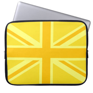 Vibrant Gult Union Jack Laptop Sleeve