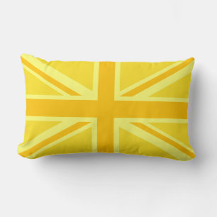 Vibrant Gult Union Jack Lumbarkudde