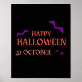 Vibrant Halloween Cheer Wall Art Poster