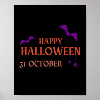 Vibrant Halloween Cheer Wall Art Poster