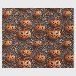 Vibrant Halloween-themed Jack o lantern Presentpapper