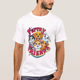 Vibrant Hårig-vänner: Vibrant Pet-assistenter T Shirt