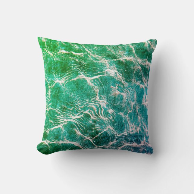 Vibrant harmoni: design med flera Färg Kudde (Framsida)