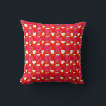 Vibrant Heart Bloom Kudde<br><div class="desc">Experience a burst of warmth and love with this "Vibrant Heart Bloom" design. Featuring a modern, rhythmic pattern of stylized hearts in a rich palette of red, orange, and soft pink, it brings an energetic yet romantic touch to any space. Perfect for adding a bold pop of color and a...</div>