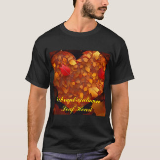 Vibrant Heart från hösten Löv T Shirt