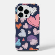 Vibrant Hearts iphone case - Romantic Gift Idea