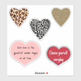 Vibrant hearts romance wallpaper klistermärken