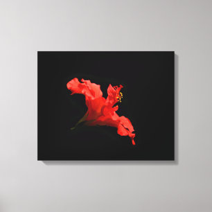 Vibrant Hibiscus Flower Canvastryck