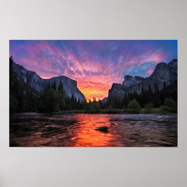 Vibrant Himlar | Yosemite Valley Poster (Framsidan)