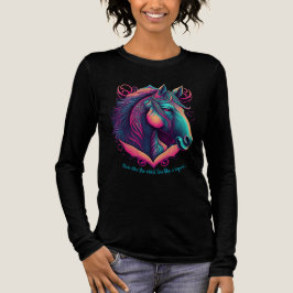 Vibrant Horse Colorful Horse Design for Equestrian T Shirt