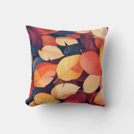 Vibrant Höst löv Dekorativ kudde