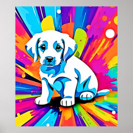 Vibrant Hund Artwork Poster