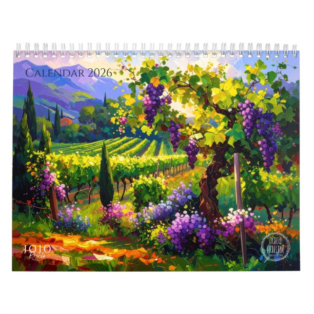 Vibrant Impasto Art Calendar 2026 Kalender (Omslag)