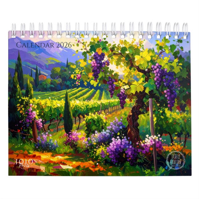 Vibrant Impasto Art Calendar 2026 Kalender (Omslag)