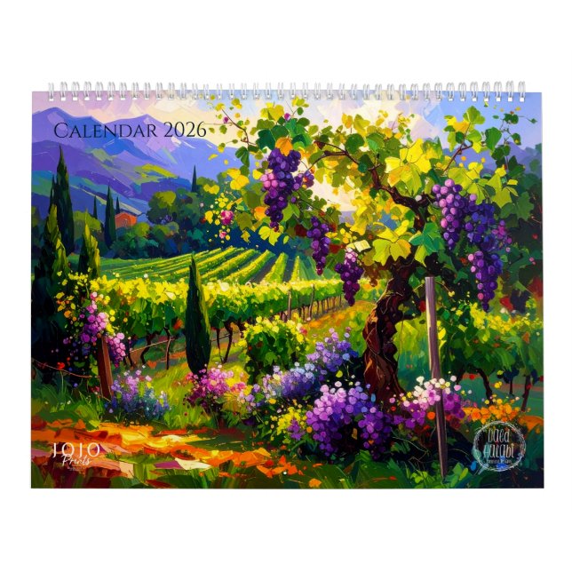 Vibrant Impasto Art Calendar 2026 Kalender (Omslag)