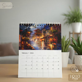 Vibrant Impasto Art Calendar 2026 Kalender