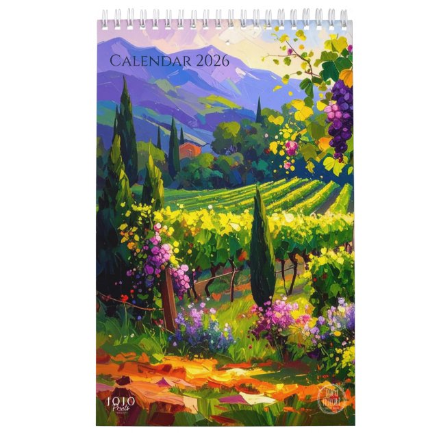 Vibrant Impasto Art Calendar 2026 Kalender (Omslag)