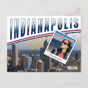 Vibrant Indianapolis Indiana Photo Collage Vykort