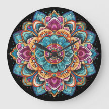 Vibrant, Intricate, Bohemian, Mandala Art