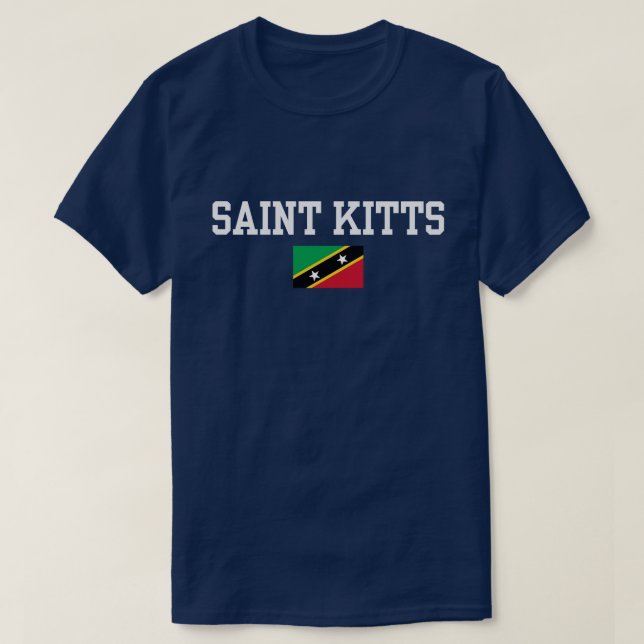 Vibrant Island Pride Saint Kitts Flagga T-Shirt (Design framsida)
