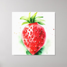 Vibrant jordgubbsbär canvastryck