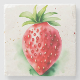 Vibrant jordgubbsbär stenunderlägg