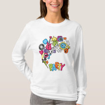 Vibrant Kawaii Music Party Doodle Art