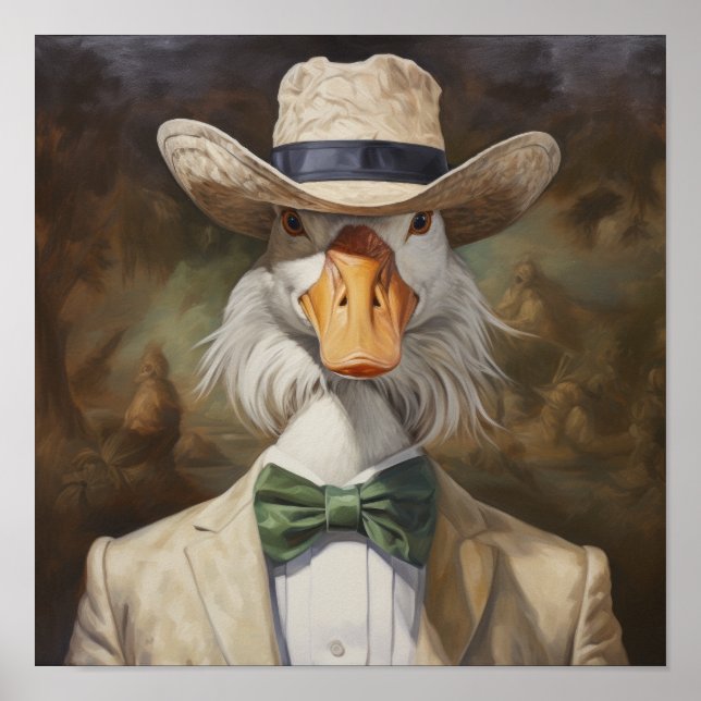 Vibrant Kent Anka Poster - Naturinspirerad tecknin (Framsidan)