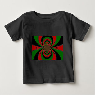 Vibrant Kenya Vision: Mirrored Kenyan Flagga Art T-shirt