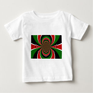 Vibrant Kenya Vision: Mirrored Kenyan Flagga Art Tee